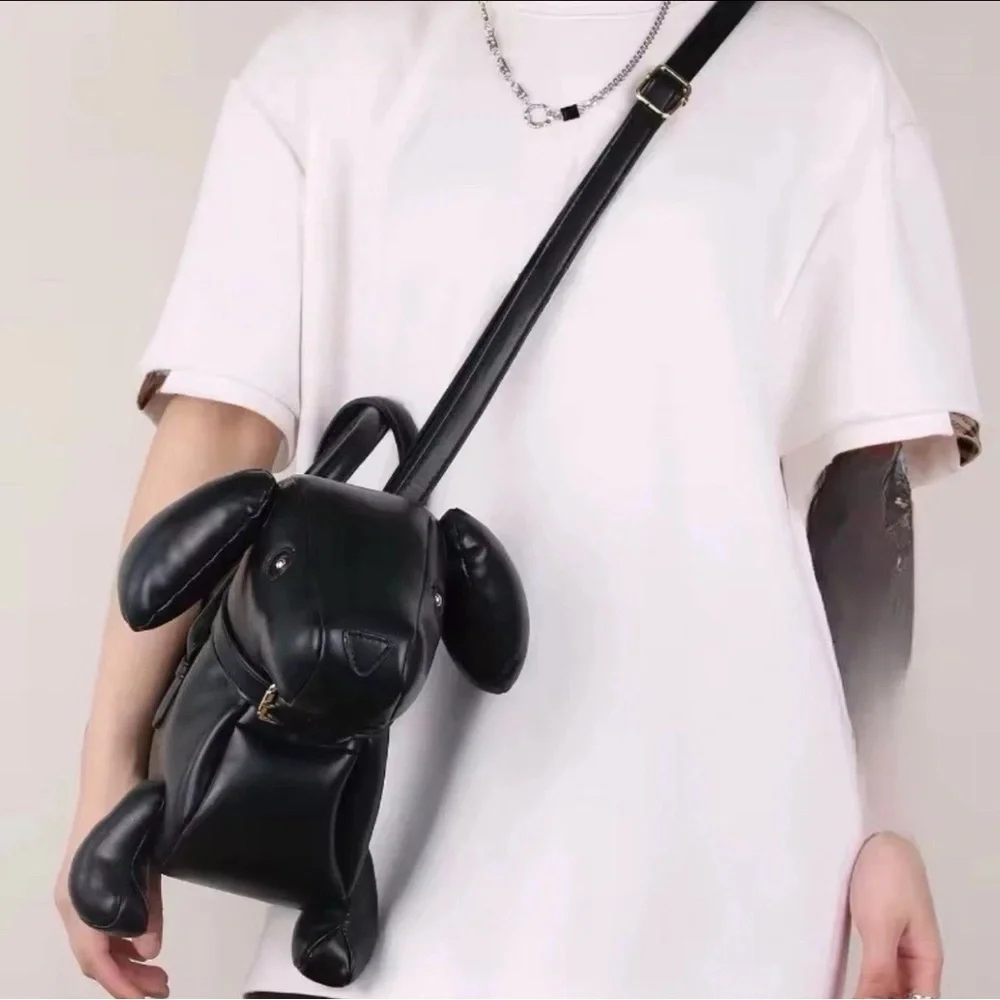 Black Dog-Shaped handbag - Picture 4 of 5